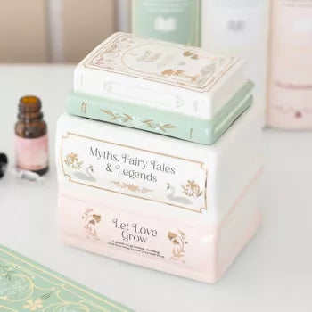 Brûleur livres pastels